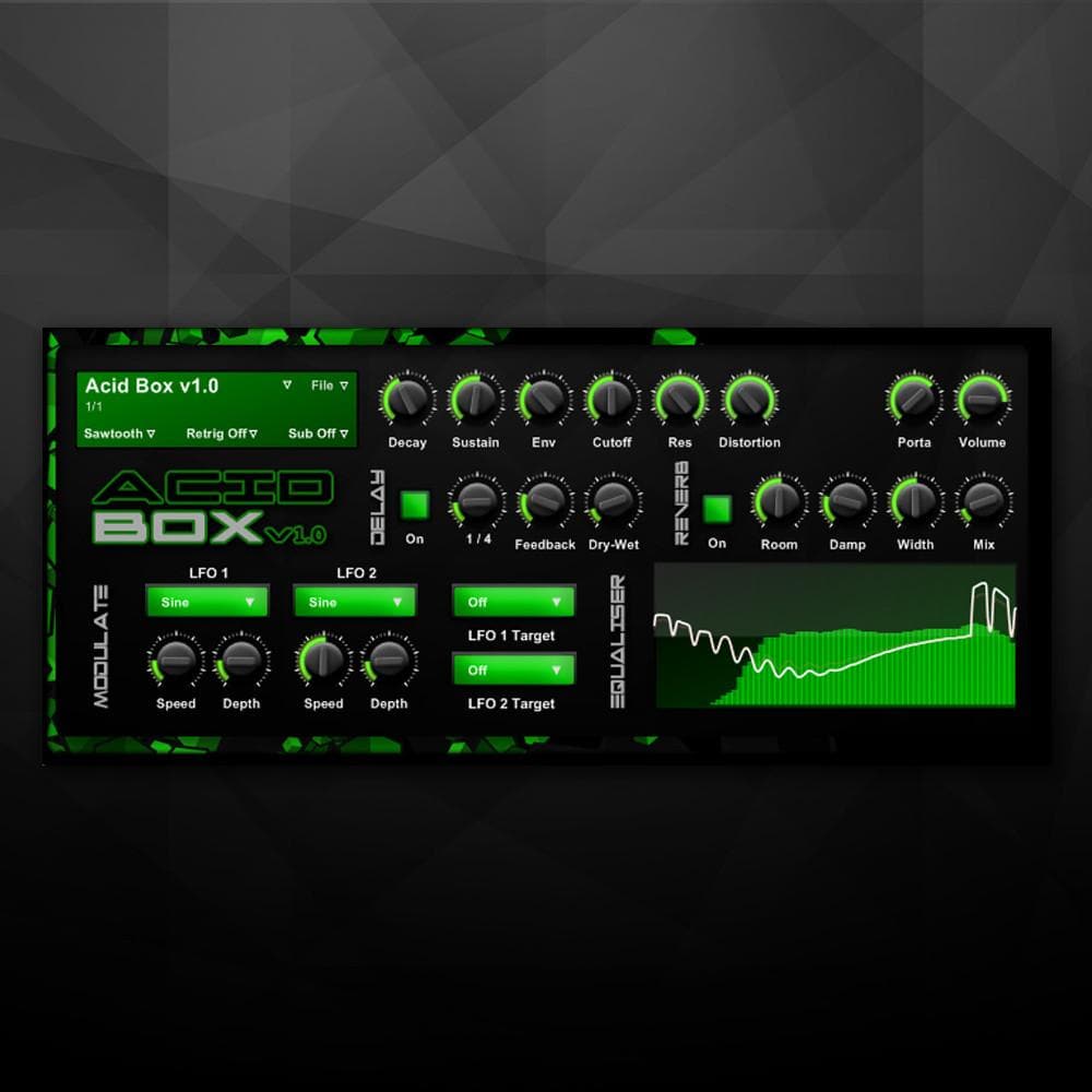 AcidBox v2.0 VSTi 32 bit Software Synthesizer Acid VST Rewired Records