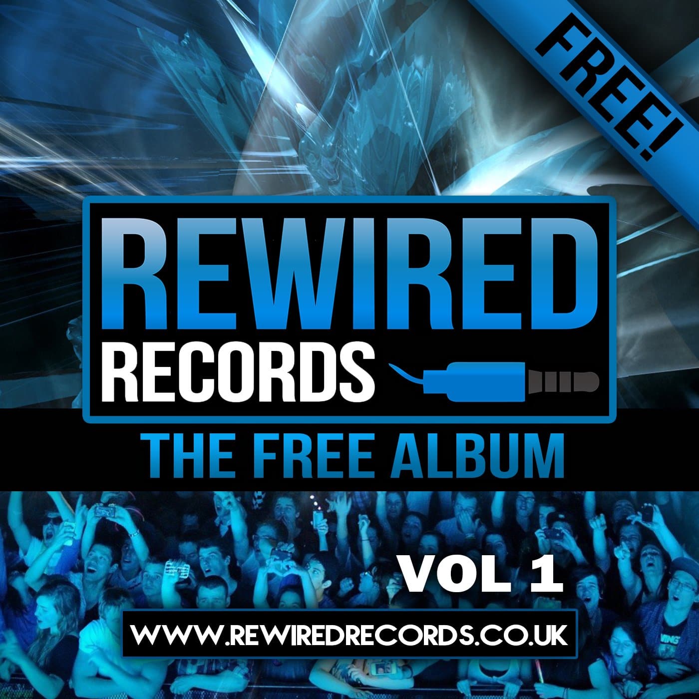 Rewired Records - The Free Album Vol 1 artwork
